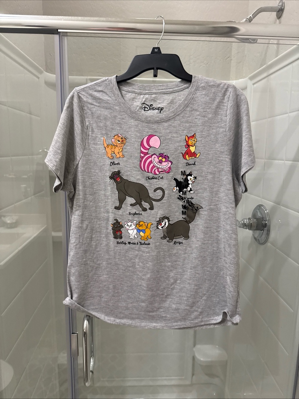 Disney Grey Cat Characters Tee